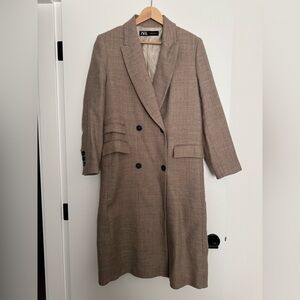 Zara 100% Wool Coat